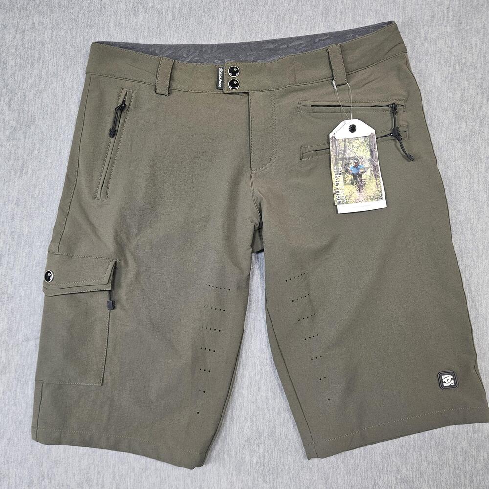 Race Face Shorts Womens XL Khyber Mountain Bike Cargo Stretch Cycling Loam